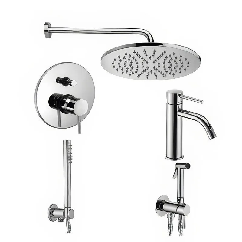 Комплект для ванной Paffoni Light KITZLIG015CR071 С ВНУТРЕННЕЙ ЧАСТЬЮ, хром Sancos — официальный сайт