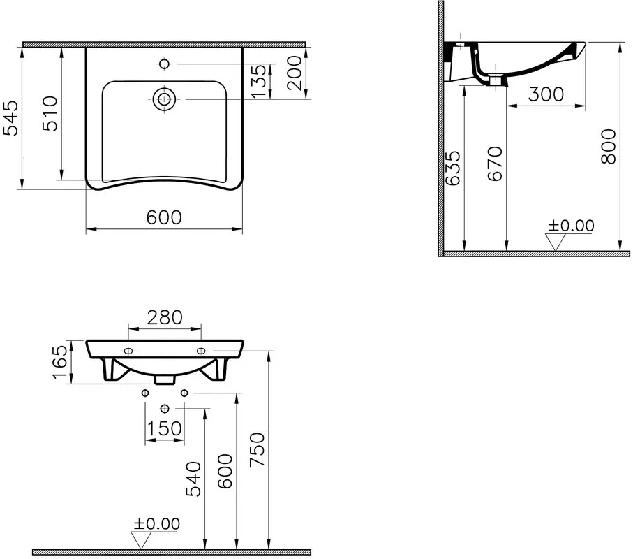 Раковина VitrA Conforma 5289B003-0001 Sancos — официальный сайт