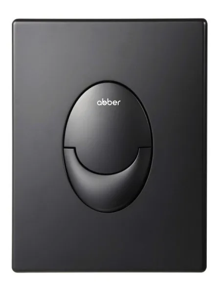 Кнопка смыва для инсталляции Abber AC0125MB АБС-пластик, цвет матовый черный