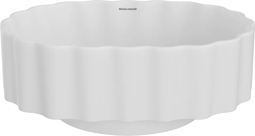 Накладная раковина KERAMA MARAZZI Conchiglia 50 белая матовая Sancos — официальный сайт