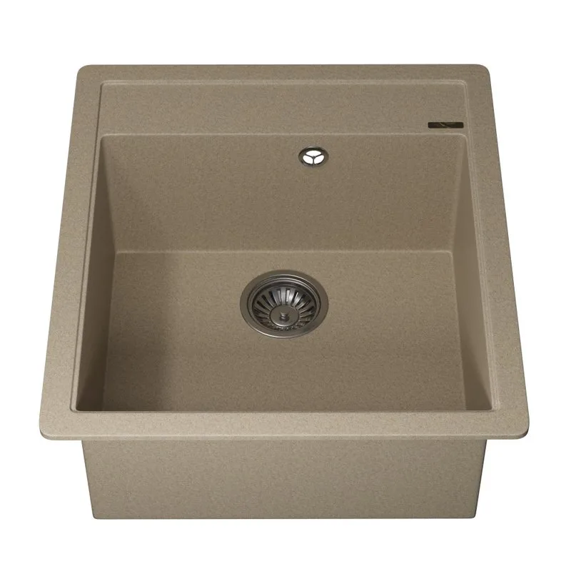 Кухонная мойка кварцевая Uperwood Quartz UPD-07-02, прямоугольная, бежевая Sancos — официальный сайт