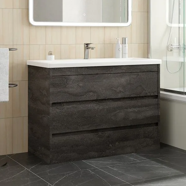 Тумба под раковину без столешницы Art&Max Family-M 100 напольная, iron stone Sancos — официальный сайт