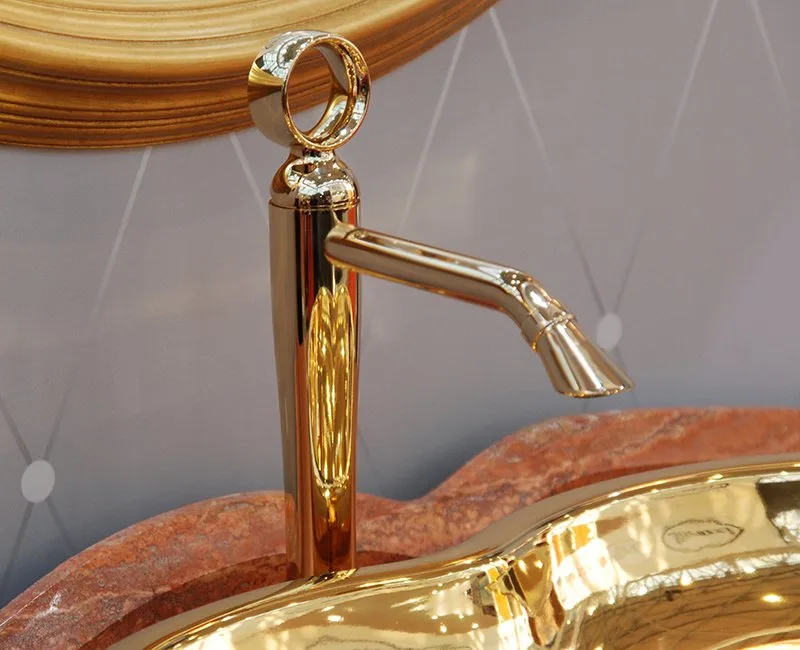 Смеситель для раковины Webert Opera OA830402010 золото Sancos — официальный сайт