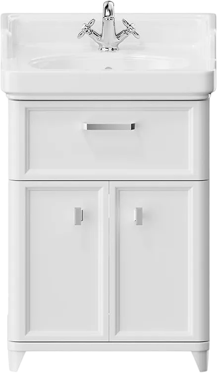 Тумба под раковину без столешницы KERAMA MARAZZI Pompei N 60 белая, с ящиком и дверцами Sancos — официальный сайт