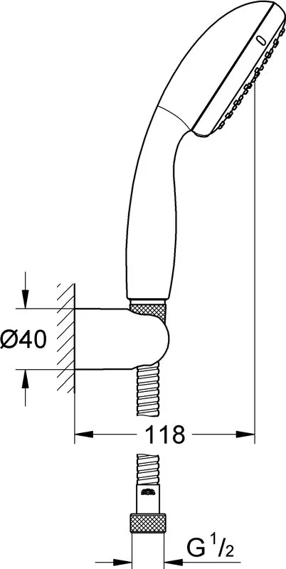 Душевой гарнитур Grohe Tempesta New 2780310E Sancos — официальный сайт