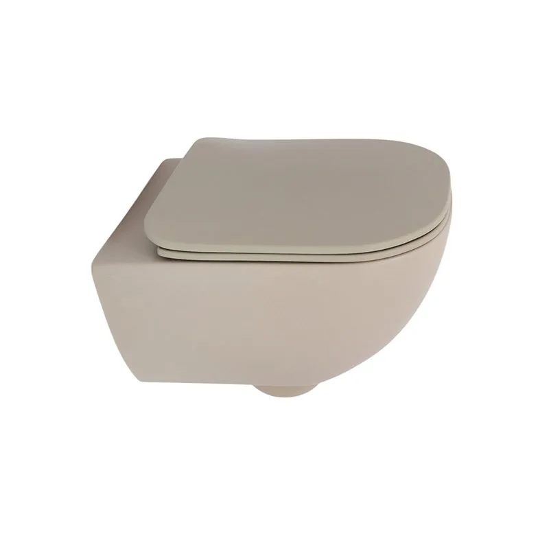 Унитаз подвесной Plumberia Selection Ixo ceramica KIT XO5000TT Slim безободковый, с микролифтом, мат Sancos — официальный сайт