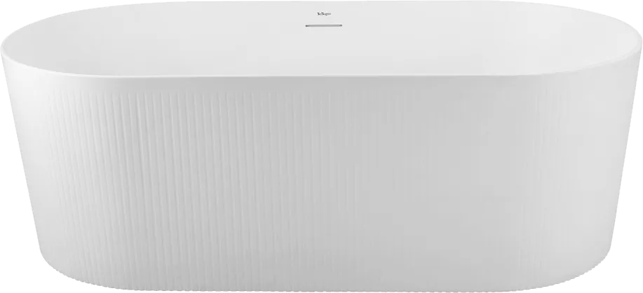 Акриловая ванна BelBagno BB411 170x80 см, отдельностоящая, белая матовая, овальная, со сливом-перели Sancos — официальный сайт