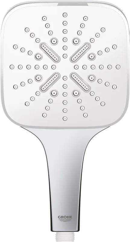 Душевая лейка Grohe Rainshower SmartActive 26551LS0 белая луна Sancos — официальный сайт