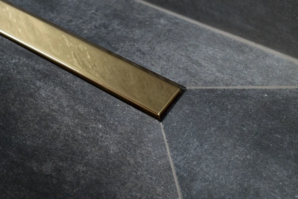 Душевой трап (лоток) Pestan Confluo Frameless Line 650 gold Sancos — официальный сайт