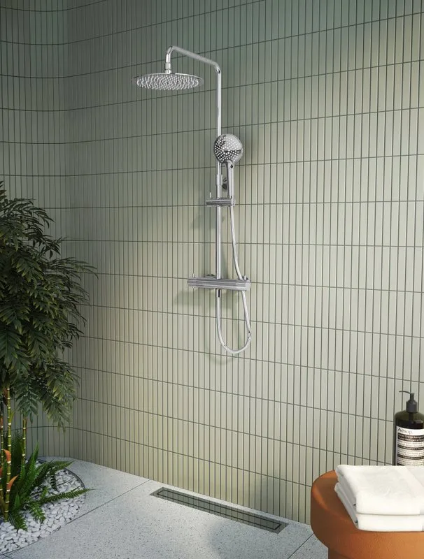 Душевая стойка VitrA AquaHeat A47201EXP, хром Sancos — официальный сайт