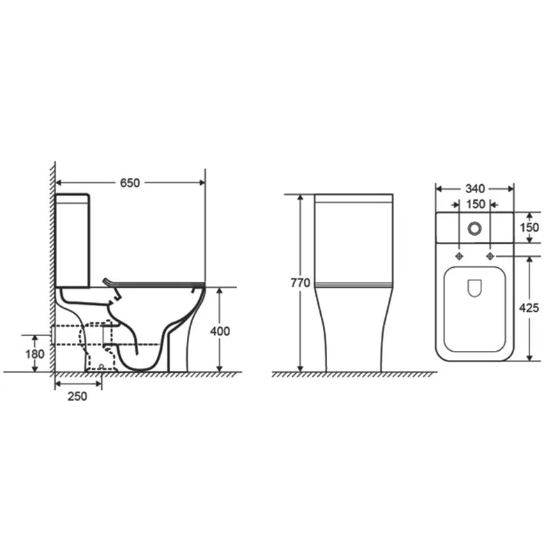 Унитаз-компакт напольный AQUATEK Optima Square AQ4411-00 безободковый, с микролифтом Sancos — официальный сайт