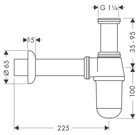 Сифон для раковины Hansgrohe Flowstar 52053000 Sancos — официальный сайт