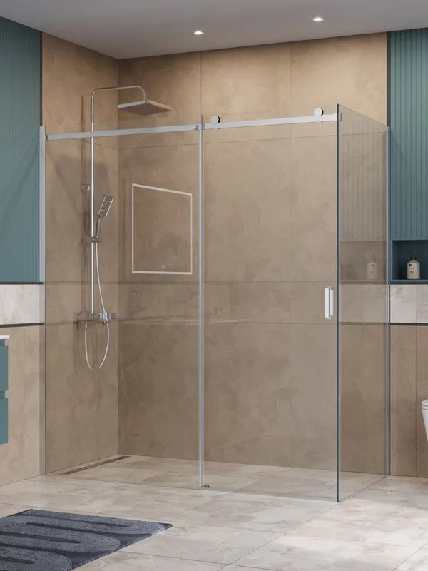 Душевой уголок BelBagno Soft Close-2 AH-1-180/90-C-Cr профиль хром Sancos — официальный сайт