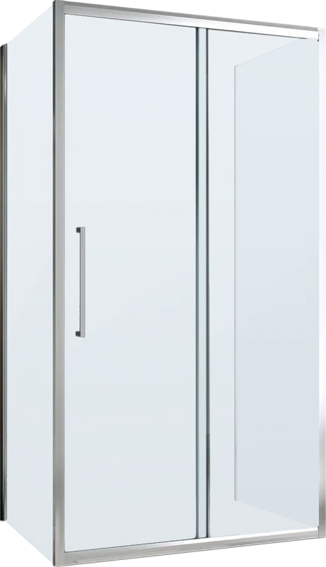 Душевой уголок Abber Schwarzer Diamant AG30110MH-S50M-S50M 110x50, профиль хром, стекло матовое Sancos — официальный сайт