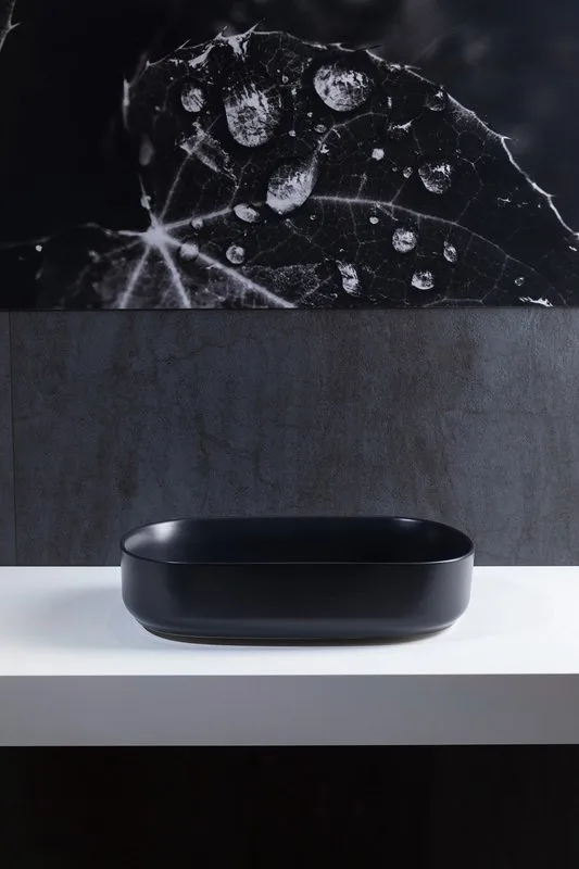 Накладная раковина Allen Brau Fantasy Oval 55x36, черная матовая Sancos — официальный сайт