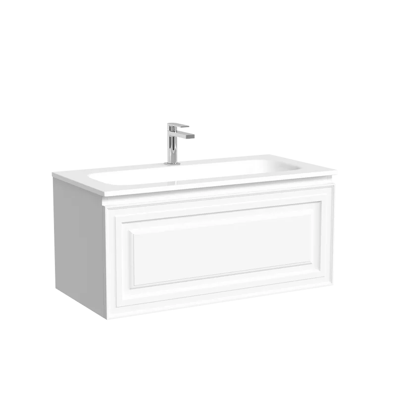 Тумба с раковиной Sancos Very 90 подвесная, bianco, раковина СN7019 Sancos — официальный сайт