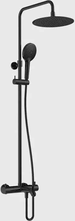 Душевая стойка AQUAme Siena AQM8008MB, черный матовый Sancos — официальный сайт