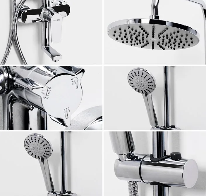 Душевая стойка Wasserkraft A16601, 85/120x53,5 см Sancos — официальный сайт