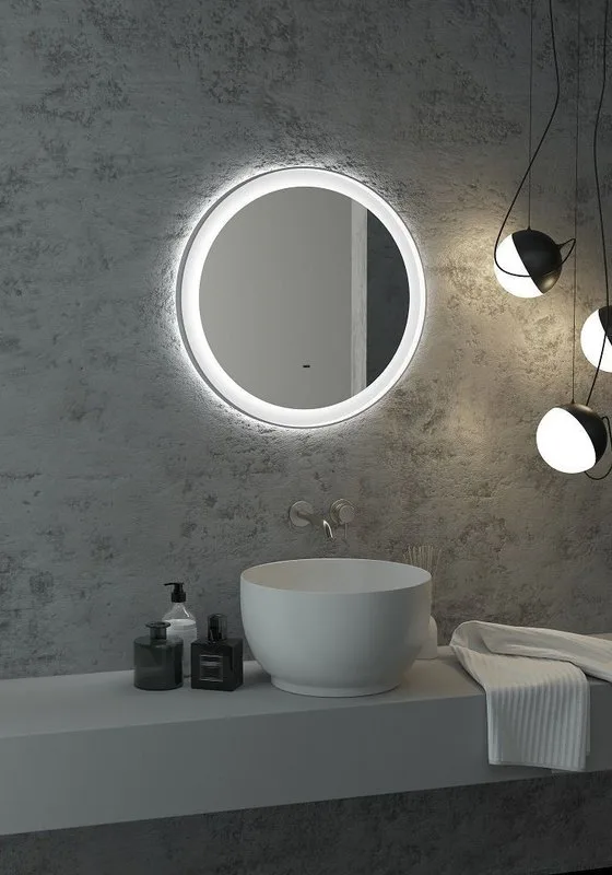Зеркало круглое Art&Max Napoli 60 белое Sancos — официальный сайт