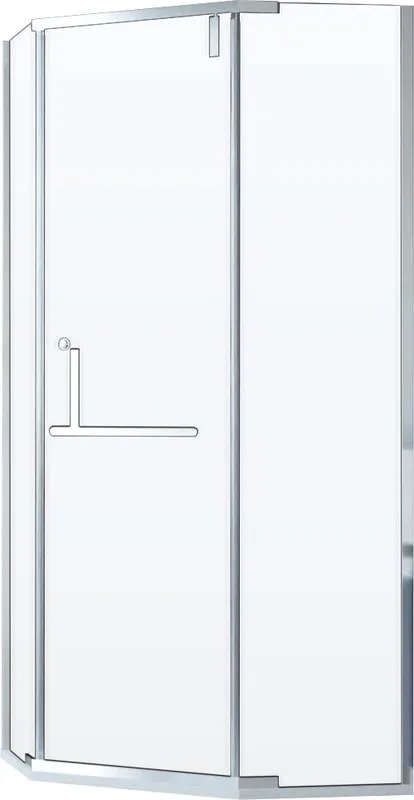 Душевой уголок RGW Hotel HO-081 90x90x195 см, профиль хром, стекло прозрачное Sancos — официальный сайт