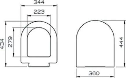 Крышка-сиденье VitrA S50 72-003-309 с микролифтом, петли хром Sancos — Оригинал