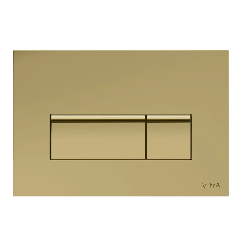 Кнопка смыва VitrA Root Square 740-2324, золото глянец Sancos — официальный сайт
