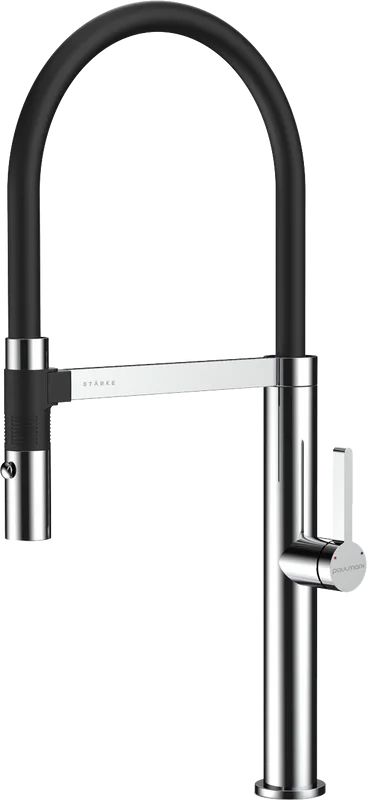Смеситель для кухни Paulmark Leader Le214101-CR, с гибким изливом, хром Sancos — официальный сайт