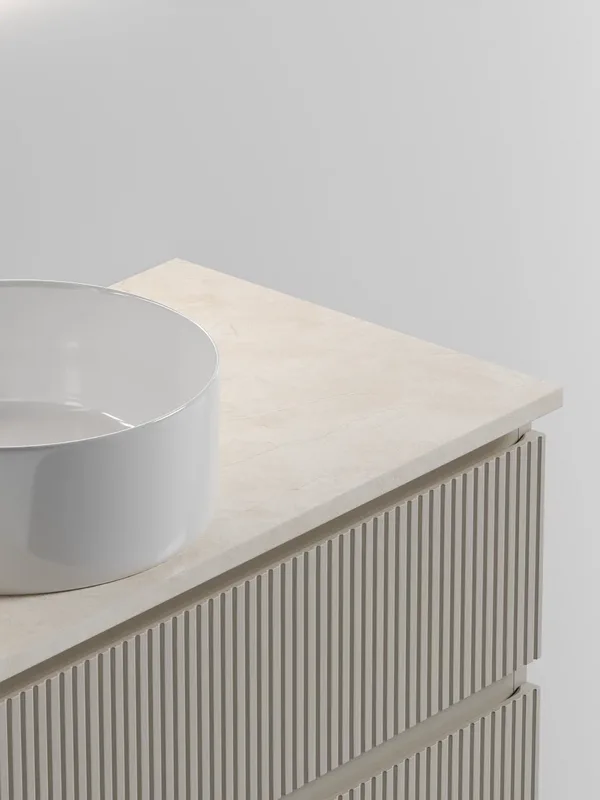 Тумба с раковиной Sancos Snob T 100 см, beige soft, столешница бежевая, раковина CN6032 Sancos — официальный сайт