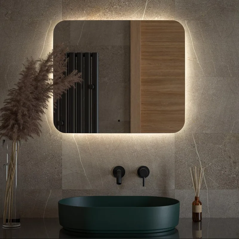 Зеркало Defesto Opti DF 2806RH 70х60 с LED-подсветкой, 4500К, инфракрасный выключатель
