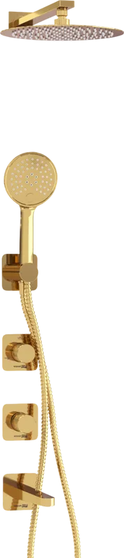 Душевой комплект Wasserkraft Ems A7651.304.305.183.208.280.197.207, С ВНУТРЕННЕЙ ЧАСТЬЮ, золото Sancos — официальный сайт