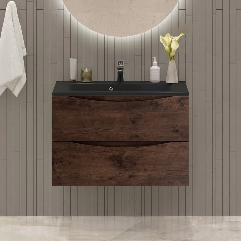 Тумба под раковину без столешницы BelBagno Marino 80 rovere moro Sancos — официальный сайт