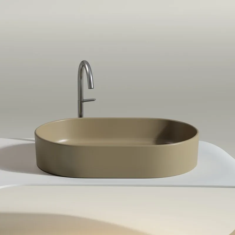 Накладная раковина Ceramicanova Element CN6048MC капучино матовая Sancos — официальный сайт