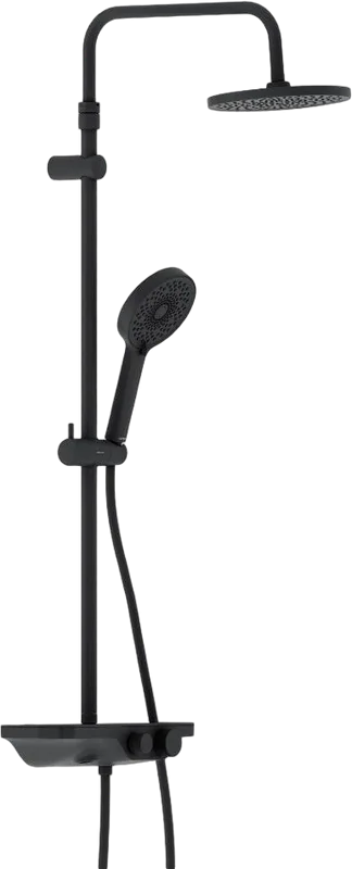 Душевая стойка Damixa Apollo 947730300, черная матовая Sancos — официальный сайт