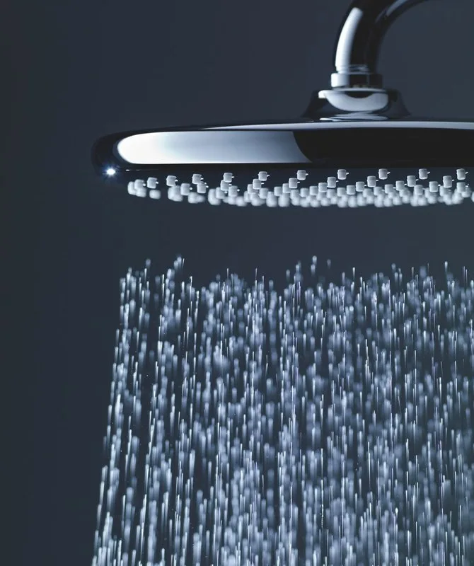 Душевая стойка Grohe Tempesta 26670001, с термостатом, хром Sancos — официальный сайт