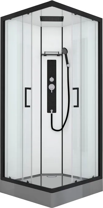 Душевая кабина Black&White Galaxy G8002, 900х900х2150, с низким поддоном Sancos — официальный сайт