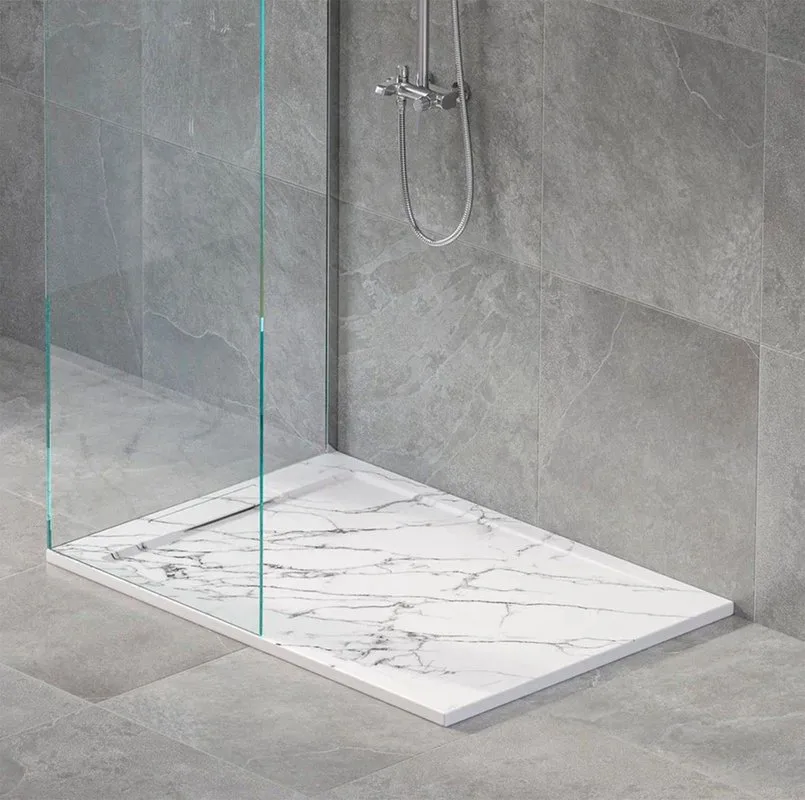 Поддон для душа RGW Stone Tray STL MW 160x80, белый мрамор Sancos — официальный сайт