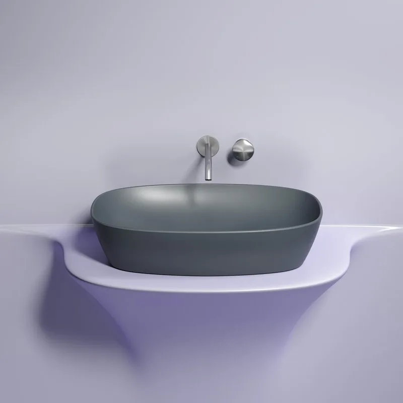 Накладная раковина Ceramicanova Element CN6049MDH темный антрацит матовая Sancos — официальный сайт