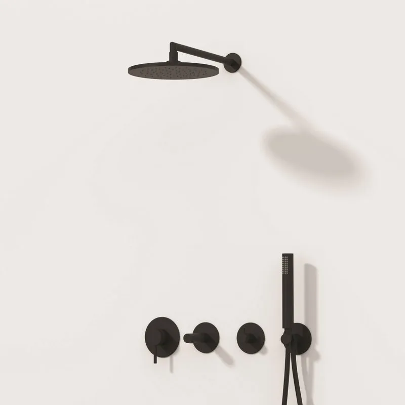 Душевой комплект VitrA Origin A49284EXP, С ВНУТРЕННЕЙ ЧАСТЬЮ, черный матовый Sancos — официальный сайт