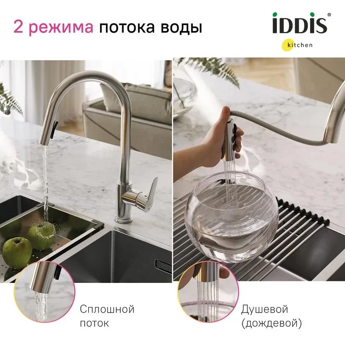 Смеситель для кухни IDDIS Cuba CUBSBP0i05 хром Sancos — официальный сайт