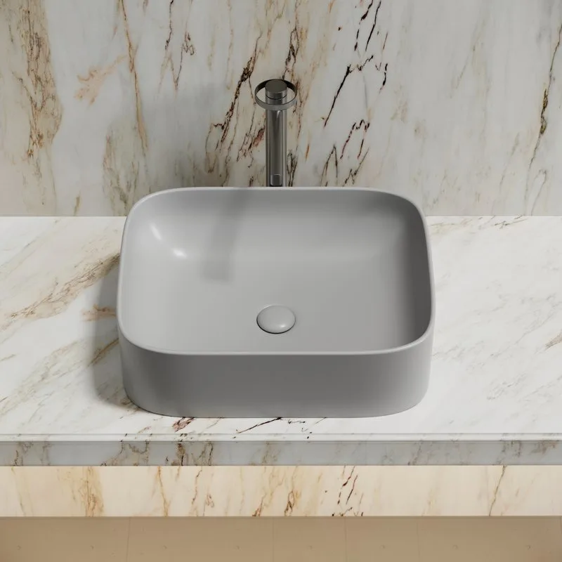 Накладная раковина Ceramicanova Element CN6052MSG серая матовая Sancos — официальный сайт