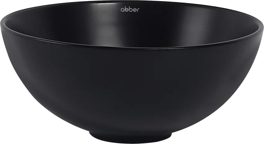 Накладная раковина Abber Bequem AC2106MB матовая черная Sancos — официальный сайт