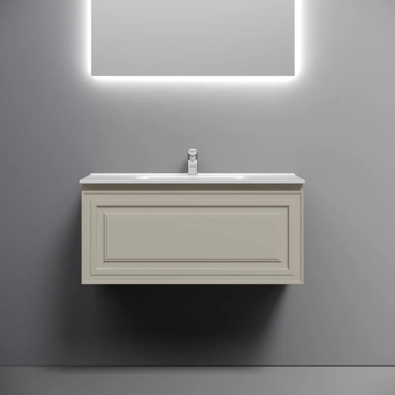 Тумба с раковиной Sancos Very 90 beige soft, раковина CN7002 Sancos — официальный сайт