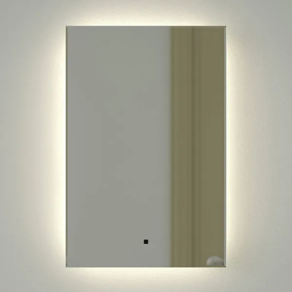Зеркало Defesto Glow DF 2502R 40х60 с LED-подсветкой, 4 500 K, инфракрасный выключатель