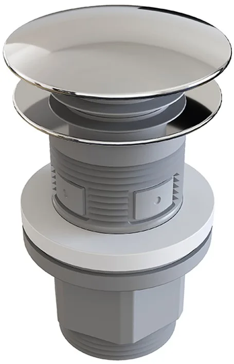 Донный клапан для раковины Aqueduto Ralo RAL0200 push-open, хром Sancos — официальный сайт