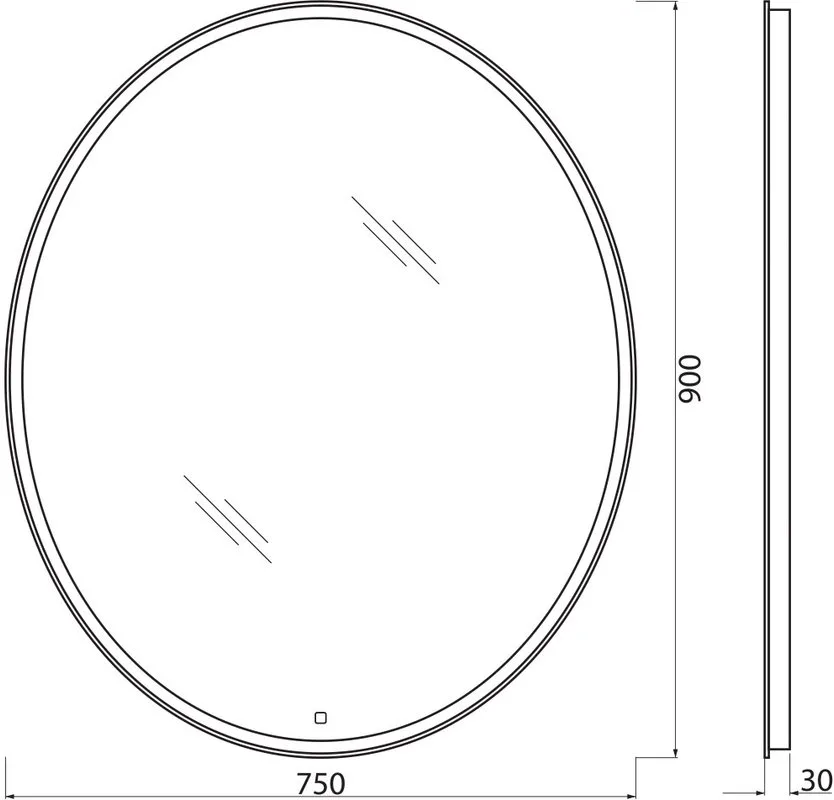 Зеркало BelBagno SPC-VST-750-900-LED-TCH Sancos — официальный сайт