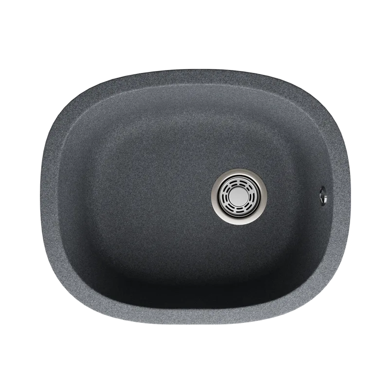 Мойка кухонная Emar Quartz EMQ-1560.P, антрацит Sancos — официальный сайт