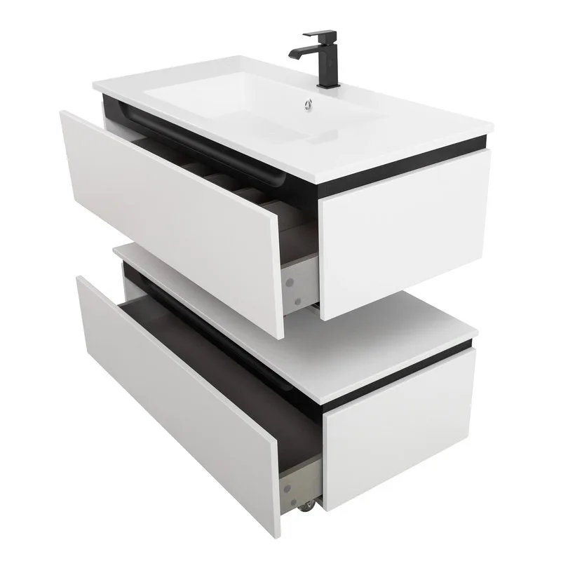 Тумба Cezares Slider 100 1 ящик, Bianco Opaco Sancos — официальный сайт