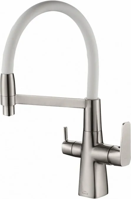 Смеситель для кухни Steel Hammer SH 818-8 SATIN с гибким изливом Sancos — официальный сайт