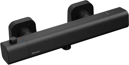 Термостатический смеситель Ravak 10° Free X070154 черный матовый Sancos — официальный сайт