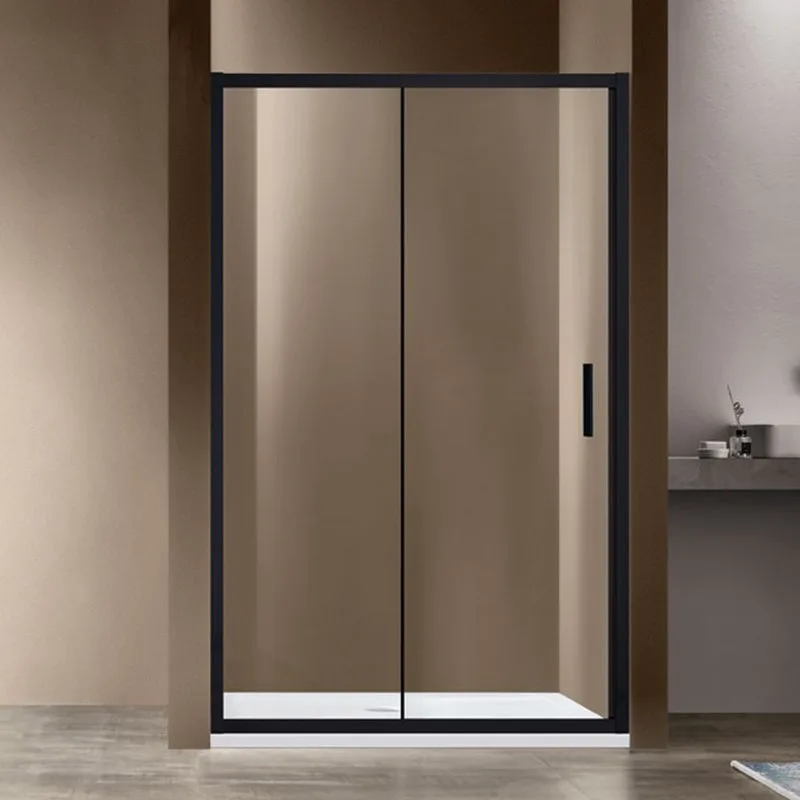 Душевая дверь в нишу Vincea Garda VDS-1G150CLB 150 см, профиль черный, стекло прозрачное Sancos — официальный сайт